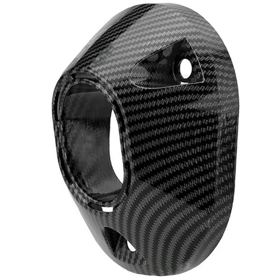 BIBABLYKE ABS Motorcycle Exhaust Port Guard Protectors Cover Suitable For CLICK160 Model Carbon Fiber Style Heat Protection Design