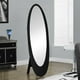 Monarch Specialties Miroir - 59"H / Cadre Ovale Contemporain Noir – image 1 sur 2