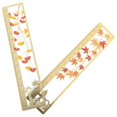 thumbnail image 1 of Cute Book Mark Decorative Scale Ruler Metal Reading Aid Perfect For Travelers 16X3.20X0.10CM 2Pcs, 1 of 5
