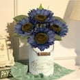 thumbnail image 2 of 4/8PCS Sunflowers Artificial Flowers Long Stem Tall Fake Sunflower Flowers Bulk Rustic Silk Faux Flowers for Home Wedding Party Décor, 2 of 6