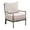 Off-White, variant on OSP Home Furnishings Abbott Chair in Dolphin Fabric with Brushed Grey Base K/D