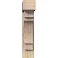 thumbnail image 2 of Ekena Millwork 8"W x 30"D x 38"H Merced Block Rough Sawn Bracket w/ Offset Brace, Douglas Fir, 2 of 25