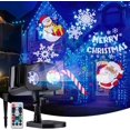 thumbnail image 2 of Minetom Proyector de Luces Navideñas para Exteriores 26 Efectos HD (Ola Oceánica 3D + Patrones) Impermeable con Temporizador Luces de Paisaje para Interiores Halloween Vacaciones Noche de Navidad Fies, 2 of 4