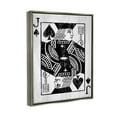 thumbnail image 4 of Stupell Industries Card Deck Jack Spade Symbol Graphic Art Luster Gray Floating Framed Canvas Print Wall Art, Design by Lil' Rue, 4 of 6