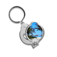 thumbnail image 1 of Ocean Tree Blue Sky Picture Finger Nail Clippers Scissor Stainless Steel Cutter, 1 of 3