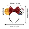 thumbnail image 2 of 2PCS/Set Buzz and Woody Mouse Ears Bow Headbands, Hairband Costume for Girls & Women, 2 of 6