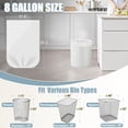 thumbnail image 2 of 8 Gallon Trash Bags - 50 Count 8 Gal Medium Trash Bags, Unscented White 8 Gallon Garbage Bags for Office, Bedroom, Bathroom, Kitchen, 2 of 4