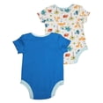 thumbnail image 5 of Happi by Dena Baby Boys Newborn Short Sleeve Bodysuit 2 Piece Set 34824-0-3Months (RED-GREY), 5 of 6