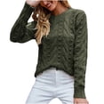 thumbnail image 1 of Birdeem Mode Chandail-Over à Manches Longues pour Femmes Automne Hiver Twists Tricoté, 1 of 1