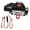 Black, variant on Remote Control Winch Bumper Winch and Wire Winch Set for 1/10 Scale Toy Car Toy Automatic Winch Metal Rescued Set