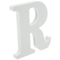 FRCOLOR White Wooden 3D Letters for Decoration Smooth Surface Freestanding Design Safe for All Ages