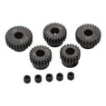 thumbnail image 1 of 48DP Motor Gear, Perfect Fit RC Motor Pinion Gear 5PCS Steel with Machine Meter Screw for 1/10 Climbing Car, 1 of 7
