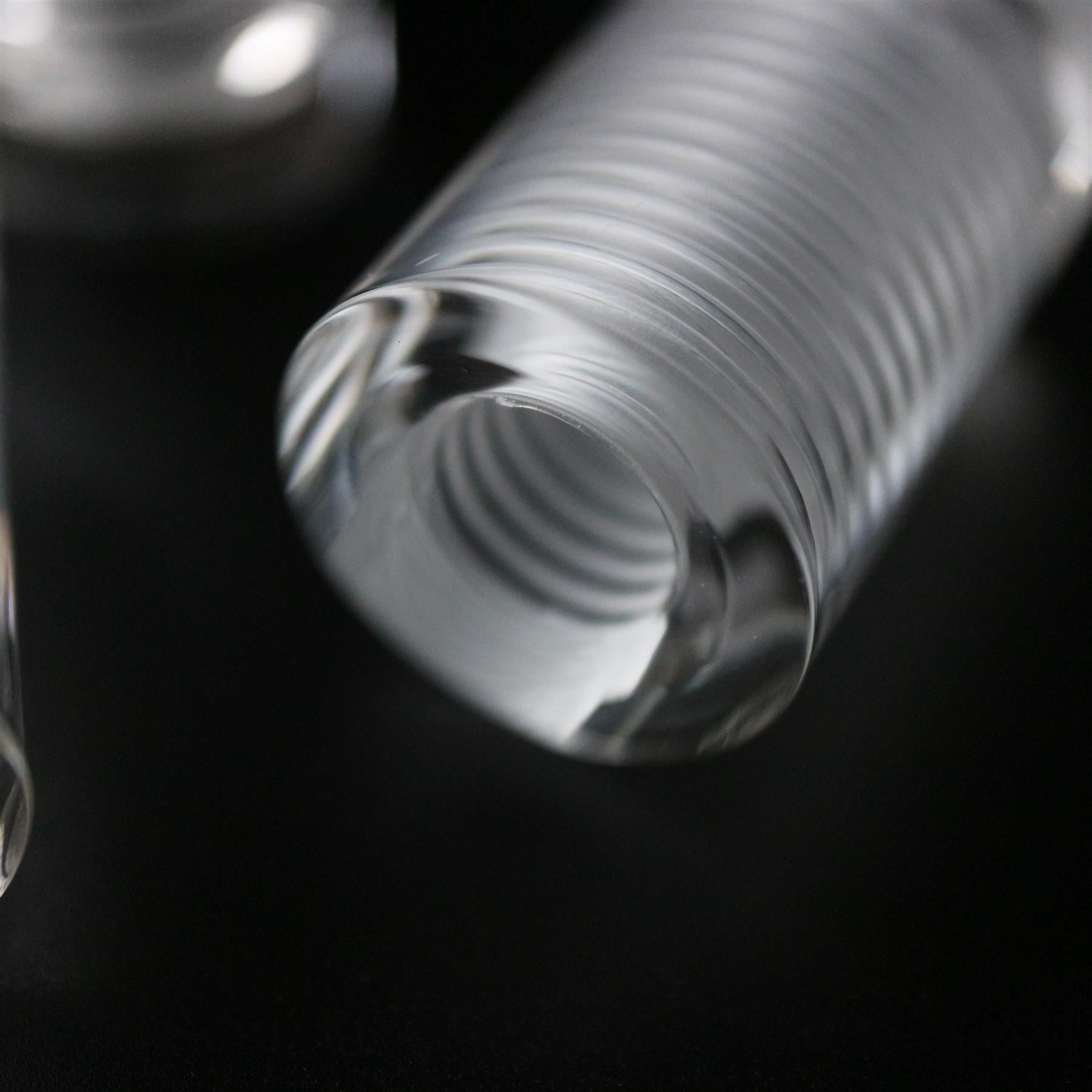 4 x Clear Standoffs, Glass Like, Acrylic, transparent spacers, plastic, wallmount, display signs, Anti-Corrosion, Waterproof, Size 19x30mm, (3/4 x 1 6/32 in)