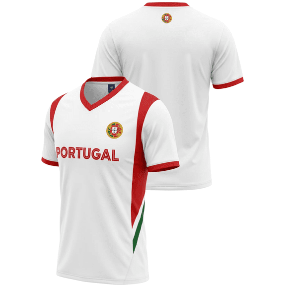 J4K Inc. Portugal Soccer Fan Jersey, 100% Polyester, YS-XXL, 1-Pack