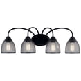 thumbnail image 6 of 55044BK Kichler Lighting Voclain - 4 Light Bath Vanity Approved for Damp Locations - with Vintage Industrial inspirations - 10.5 inches tall by 32, 6 of 6