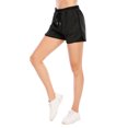 thumbnail image 3 of Pantalones cortos para correr para mujer 2 en 1 Yoga Gimnasio Entrenamiento deportivo, 3 of 8