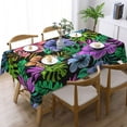 thumbnail image 2 of XMXT Polyester Rectangle Tablecloth, Tropical Floral Style Design Waterproof Table Cloth Home Dinner Decor Table Cover for Holiday Party, 54 x 72 inches, 2 of 9