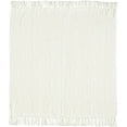 thumbnail image 4 of CREVENT Farmhouse Chenille Throw Blanket for Couch Home Decoration, Soft Warm Cozy(50''X60'' Ivory), 4 of 6