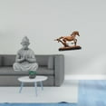 thumbnail image 2 of Estatua de mono,Estatua de Buda Mono para Interiores y Exteriores Budista,Figura de caballo,Escultura de figura de caballo en miniatura coleccionable,Estatua de animal de adorno de caballo de, 2 of 8