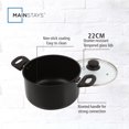 thumbnail image 4 of Mainstays Aluminum Nonstick 5qt Dutch Oven Black, 4 of 5