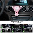 thumbnail image 3 of ZHAOCHENG Soporte para teléfono de coche, soporte con clip para rejilla de ventilación, bonito soporte para teléfono móvil, Compatible con accesorios para teléfonos inteligentes de 4 a 7 pulgadas, ros, 3 of 5