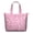 Pink-13, variant on Hippie Floral Bohemian Style Travel Tote, Spacious Carry-On Bag with Reinforced Handles, Boho Chic for Moms