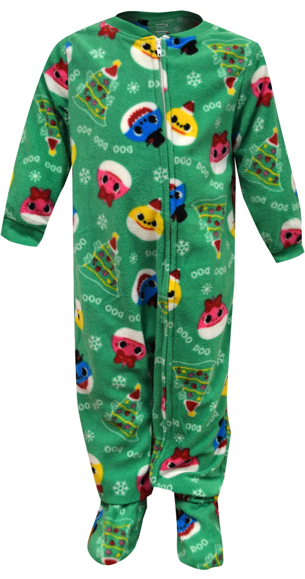 shark footie pajamas