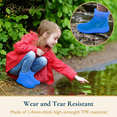 thumbnail image 4 of ComfiTime Waterproof Shoe Covers, Reusable Non-Slip TPE Rubber Material Stronger than Silicone, Sole Enhanced Version Shoe Protectors Covers for Kitchen/ Outdoors/Garden for Men, Women and Kids, 4 of 11
