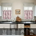 thumbnail image 2 of Boho Floral Curtains - 2 PCS Tropical Flower & Leaves, Watercolor Design, Rod Pocket, Farmhouse Style, 2 of 4