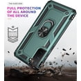 thumbnail image 5 of S21 FE Case, Samsung Galaxy S21 FE Case [ Military Grade ] Shock-Absorption Bumper Cover Anti-Scratch Case with Ring Car Mount Kickstand for Samsung Galaxy S21 FE - Teal, 5 of 6