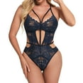 thumbnail image 3 of Gibobby Lencería mujer erótica Lenceria Extreme Sexy Dessous New Luxury Sexs Color Negro Mujeres Sexy Liguero Lencería Sex Bra and Panty Sets Lenceria Bragas(Marina, XXG), 3 of 5