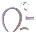 thumbnail image 2 of Unique Bargains 1 Pc Classic Elegant Satin Sponge Headband for Women for Girls 6.30"x5.91" Purple, 2 of 4
