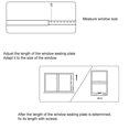 thumbnail image 5 of Kearding 1 Set Air Conditioner Window Kit Baffle Connector Hose Plate Adaptor Slide Wind Accessories Conditioning AC Exhaust Electrodomésticos Kearding HA036604-00, 5 of 5
