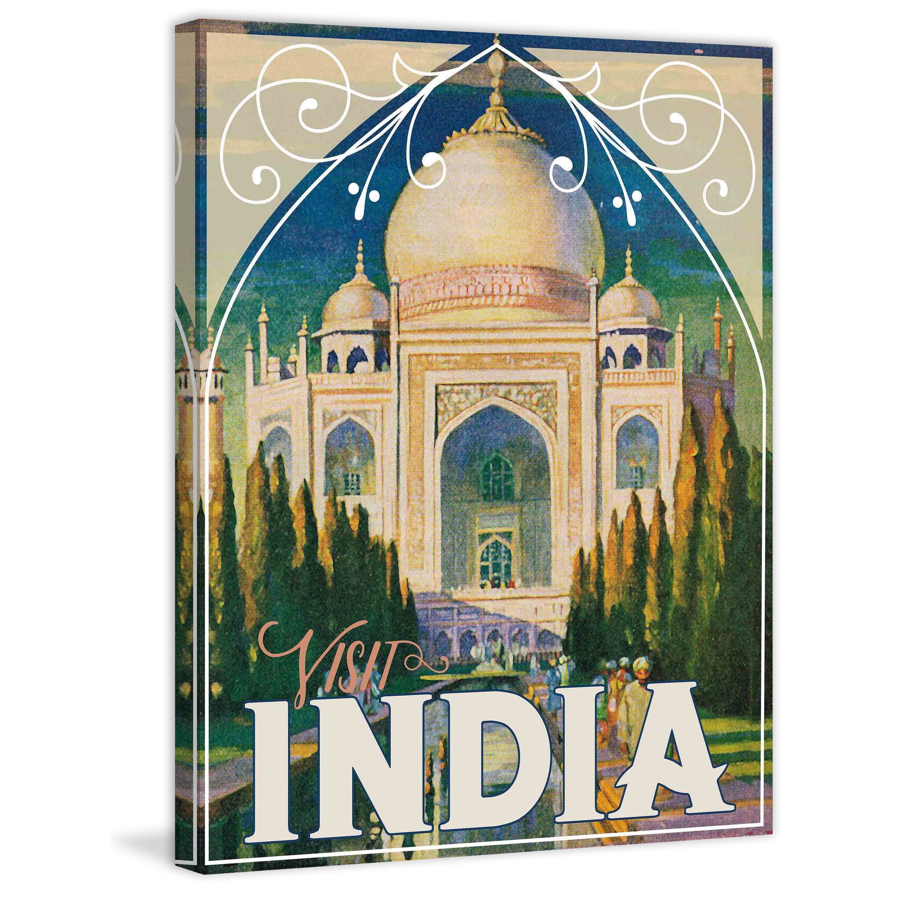 Marmont Hill "Visit India" Painting Print on Canvas