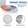 thumbnail image 6 of ZIATUBLE Christmas Snowflakes Toilet Lid Dust Cover Snowman Toilet Lid Covers Elongated Seat Protector Cover Decorative Toilet Seat Covers Lids Easy to Clean Toilet Seat Covers, 6 of 6