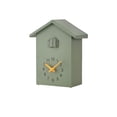 thumbnail image 4 of Reloj de pared Reloj de pared de plástico con forma de casa Reloj despertador que indica la hora Sala de estar Decoración de oficina, Verde Eigraketly HA001810-01B, 4 of 6