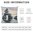thumbnail image 5 of Orinice Rocks Water Sky Graphic Decorative Pillow Cover for Home Couch Living Room Bed Sofa, Cotton Linen Cushion Throw Pillow Case 1PC 18x18in, 5 of 5
