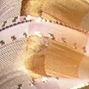 The Ribbon People Gold and Ivory Woven Taffeta Wired Craft Ribbon 1.5" x 27 Yards
