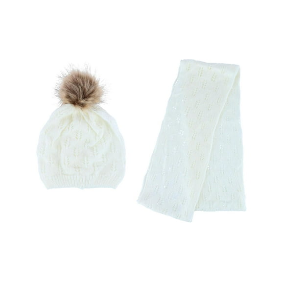 Connex Gear  Acrylic Knit Beanie Pom Hat and Infinity Scarf Set (Women)