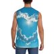 thumbnail image 4 of Balery Heart Shaped Cloud Camisetas sin mangas para hombre, absorbe la humedad y protege contra el mal olor.-Small, 4 of 7