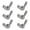 C, variant on 6pcs Steel Wing Nut with Smooth Finishes Corrosions Resistant Nut set for Safe & Tool Frees Adjustments In Projects