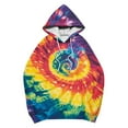 thumbnail image 5 of Sakmal Tunic Hoodies Women Fall Red Tops Tie Dye Fashion Hoodies for Women, 5 of 5
