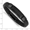 thumbnail image 3 of White Stainless Steel bracelet Men's Black 8.25 in, 3 of 3