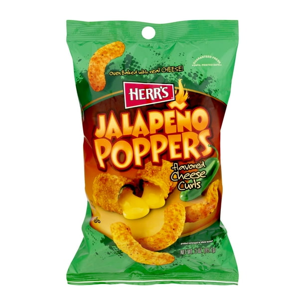 Herr's Jalapeno Poppers Cheese Curls, 4 Oz.
