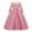 Dusty Pink, variant on Flower Girls 3/4 Sleeve Deep V-Back Tulle Vintage Lace Wedding Party Long Dress Formal Princess Communion Pageant Maxi Gown 4-5 Years Red
