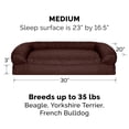 thumbnail image 5 of FurHaven Pet Products Quilted Pillow Sofa Pet Bed for Dogs & Cats - Coffee, Medium, 5 of 9