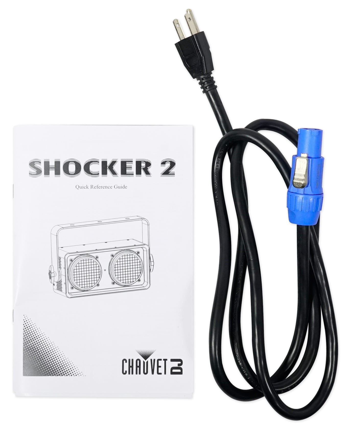 2 Chauvet Shocker 2 Dual Zone Dance Floor DMX COB LED Blinder Stage Lights+Hazer