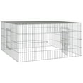 thumbnail image 2 of vidaXL Rabbit Cage 110x110x55 cm Galvanised Iron, 2 of 4