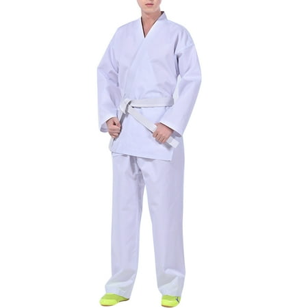

Thinsont Karate Uniform Set Children Sports Fitness Training Clothes Teaching Sportswear Clothing Pants Kit for Professional Gym L