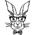 thumbnail image 2 of CafePress - Cute Hipster Easter Bunny - 12"x 13", 100% Recycled, Reusable Grocery Bag, 2 of 3